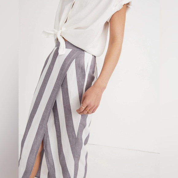 Madewell striped overlay skirt - Picture 2 of 7